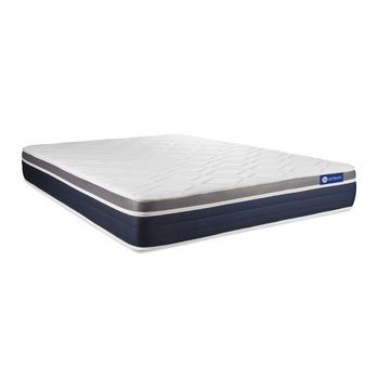 Colchón Actiflex Confort 200x200cm, Grosor: 26cm, Muelles Ensacados Y Espuma Viscoelástica, Moderadamente Firme, 3 Zonas De Confort