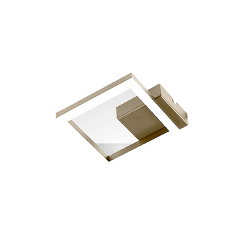 Lámpara De Techo Led Bard Moderna De 11 W, Oro Mate 3394-24-225 Fabas Luce