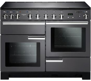 RANGEMASTER Professional Deluxe 110 Electric Induction Range Cooker - Slate & Chrome, Brown