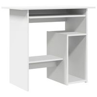 mesa de escritorio   escritorio de despacho  escritorio de madera contrachapada blanco 80x45x74 cm