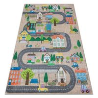 alfombra lavable bambino 34600 ciudad calles para ninos antideslizan 140x200 cm