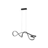 lampara de techo de aluminio negro