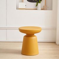 mesa auxiliar posio 44xo40 cm amarillo encasa