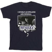 beetlejuice camiseta strange and unusual para nino
