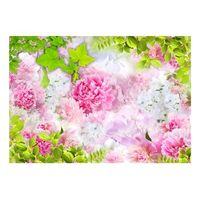 papel pintado 3d - peonies 300x210 cm