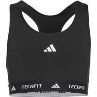 adidas blusa techfit primelift react bra black  white para nina