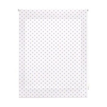 Estor Enrollable Infantil - Estor Infantil Tamaño 160x180 - Estor Enrollable Color Blanco Con Estrellas Lila | Blindecor