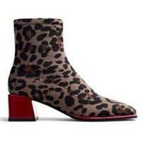 gioseppo zapatos de tacon botin elastico print para mujer