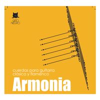 juego de cuerdas para guitarra clasica y espanola gato negro armonia fabricadas en nylon y bajos entorchados de acero de alta calidad