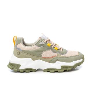 Refresh para mujer. 17240404-KAKI Zapatillas 172404 verde (35), Plano, Cordones, Casual