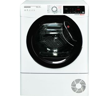 HOOVER Dynamic Next DX HY10A2TKE Smart 10 kg Heat Pump Tumble Dryer - White with Tinted Door, White