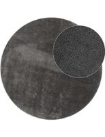 alfombra calissa antracita 120 cm redondo