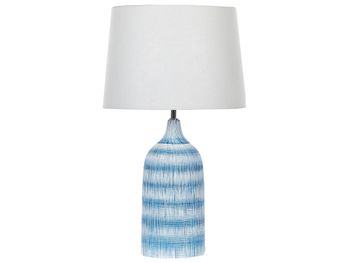 Lámpara de mesa  cerámica azul