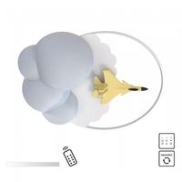 plafon de techo infantil led focus avion 37w