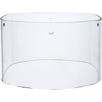 cristal glassy transparente 4 agujeros laterales l18xanc105xalt13cm