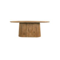 mesa de comedor ovalada 8 personas 200 cm de madera