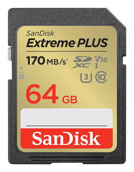 Extreme PLUS 64GB SDXC 170MB/s UHS-I C10
