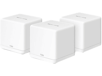 Sistema WiFi Mesh - Mercusys Halo H60X, Pack 3, 1500 Mbps, MU-MIMO, 550 m², +100 Dispositivos, Blanco