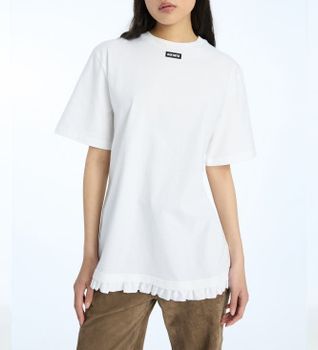Rotate para mujer. 115282400 Camiseta Astra blanco (XS), Casual, Manga corta, Algodón Orgánico, Sostenible