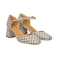 audley zapatos de tacon medio mujer - beige talla 38