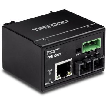 Trendnet TI-F10S30 Convertidor Industrial Reforzado Fibra Monomodo SC 100 Base-FX 30Km