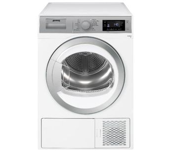 SMEG DHT91LUK 9 kg Heat Pump Tumble Dryer - White, White