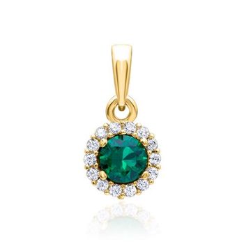 Colgante de oro 9 quilates con circonita