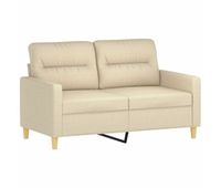 sofa de 2 plazas - sofa de salon - sofa moderno de tela color crema 120 cm