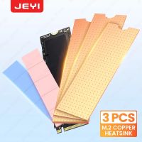 disipador de calor jeyi copper m2 radiador de disco de estado solido enfriador de cobre 2280 ssd de 3 piezas con almohadilla termica de silicona para computadora portatil de escritorio