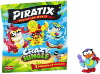 juego - magicbox piratix crazy jungle display 4x24 one pack figura aleatoria