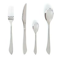 set 24 cubiertos inox  amefa instict - acero no apto microondas