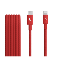 beats usb-c to lightning woven cable 15 m - rapid red