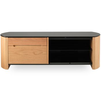 ALPHASON Finewoods 1100 TV Stand - Light Oak, Black