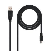 nanocable cable usb 20 tipo a macho a mini usb macho 1m negro