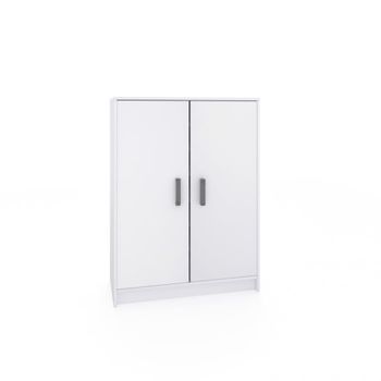 Zapatero de 2 puertas 75x101 cm melamina blanco