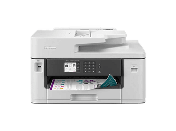 Impresora multifunción tinta - Brother MFCJ5340DWE, Impresión doble cara, Color, WiFi, Formato A3, Fax, Blanco