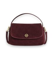 gant para mujer 4975154 bolso de ante slouchy burdeos osfa clasico