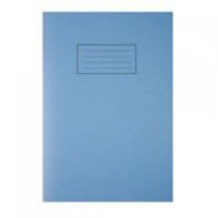 silvine a4 exercise book ruled blue pk10