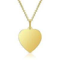 cadena de plata con colgante dorado grabable