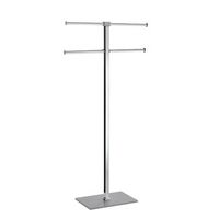 toallero gris con base de acero inoxidable y resina