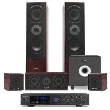 Fenton Cine en Casa 5.1 Bluetooth Subwoofer 10'' Karaoke Amplificador 5 Canales