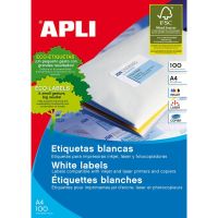 etiquetas apli a4 7x3 cm laserinyeccion de tinta 2700 piezas