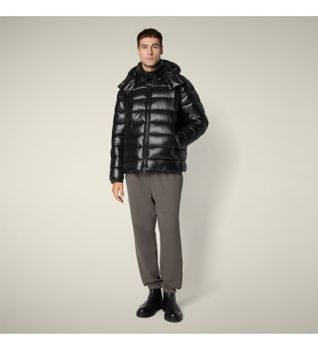 Save The Duck para hombre. D31653M-LOVE21 Chaqueta Florian negro (XL), Casual, Sostenible, Nylon reciclado