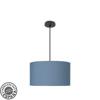 Colgante moda 2xe27 negro/azul regx40x40 cm c/difusor