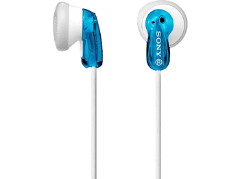 Auriculares de botón - Sony MDR-E9LPL, Iman Neodimio, Jack 3.5 mm, Cable Flexible, Azul