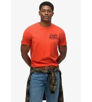 superdry para hombre m1012241a camiseta lofi outdoors relaxed rojo s casual algodon manga corta