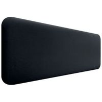 dhome cabecero tapizado en terciopelo liso redondeado para pared acusticos cabeceros absorbentes cabezal cama dormitorio negro 150cm