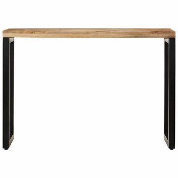 Mesa Consola，mesa De Entrada，mesa Auxiliar Madera Maciza De Mango Rugosa 110x35x76 Cm
