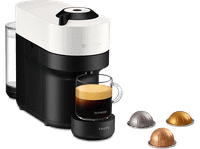 cafetera de capsulas - nespresso krups vertuo pop xn920110 1500 w 056 l calentamiento 30 s tecnologia centrifusionr bluetooth wi-fi white