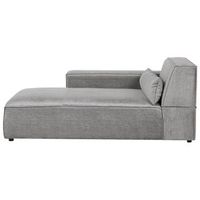 chaise longue moderna tapizado de tela gris derecho hellnar
